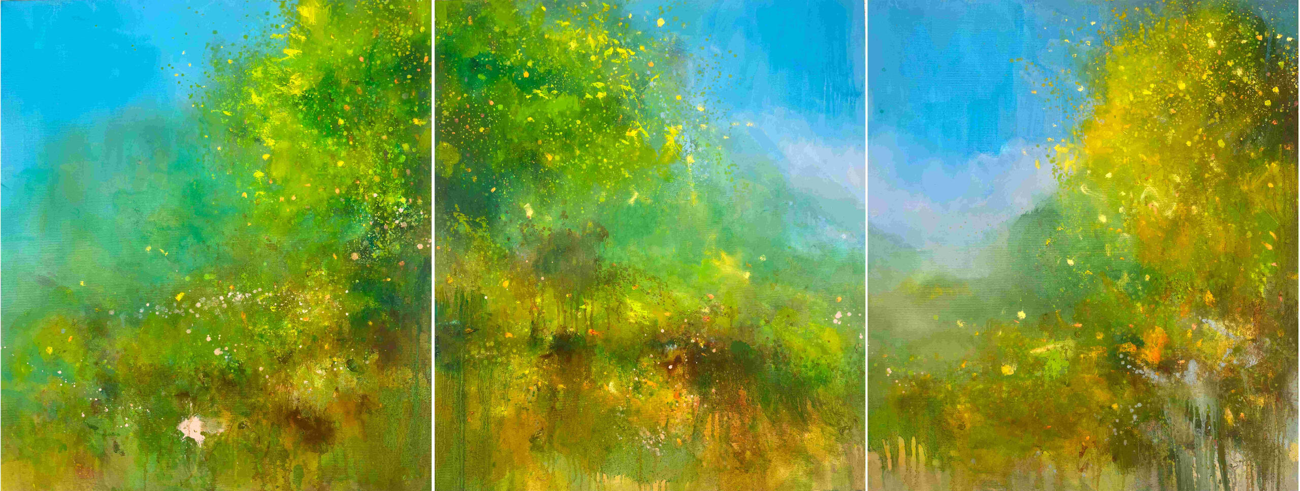 SPRING 06 (triptych) – 70x180 cm – $2400 / ₪9,600