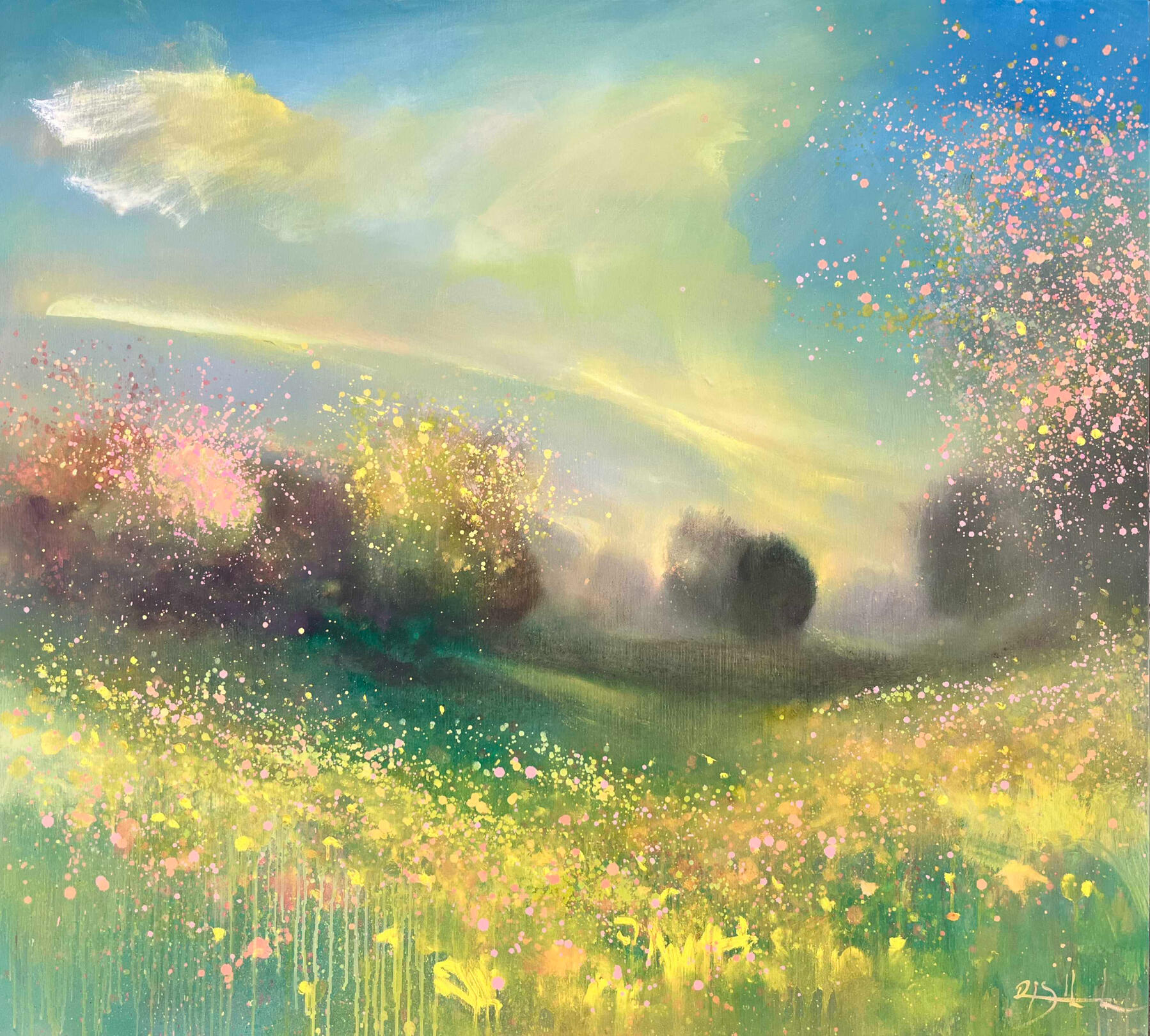 MOUNTAIN LIGHT 13 – 90x100 cm – $2100 / ₪7,000