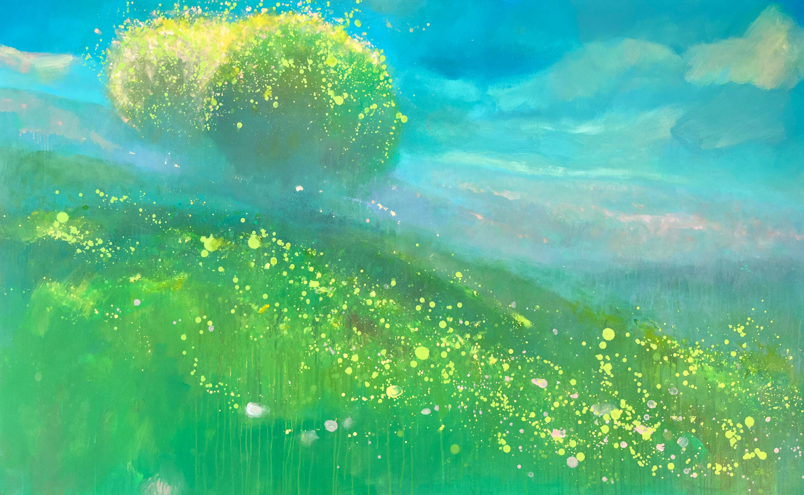 IN PROGRESS - PRESENCE OF LIGHT 04 90x150cm – $2650 / ₪8,800